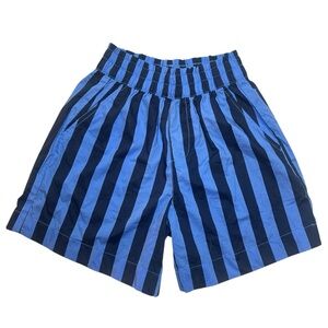 Aerie Good Day Blue Striped Shorts